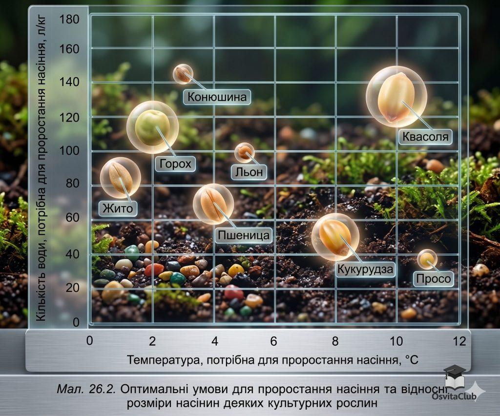 Умови проростання насінин