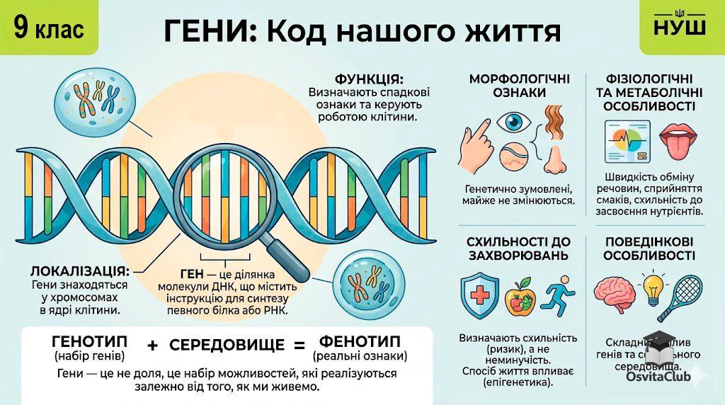 Гени схема будова ДНК